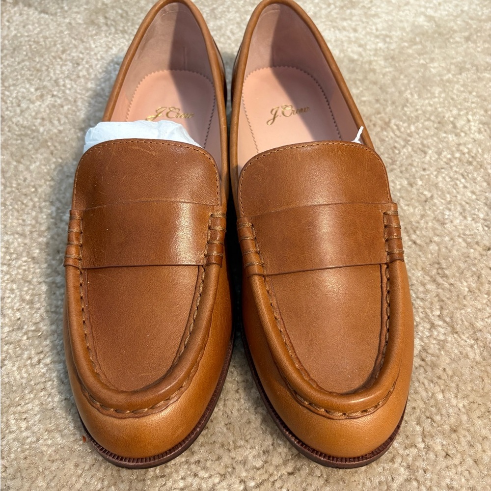 J. Crew Women’s Brown Leather Penny Loafers